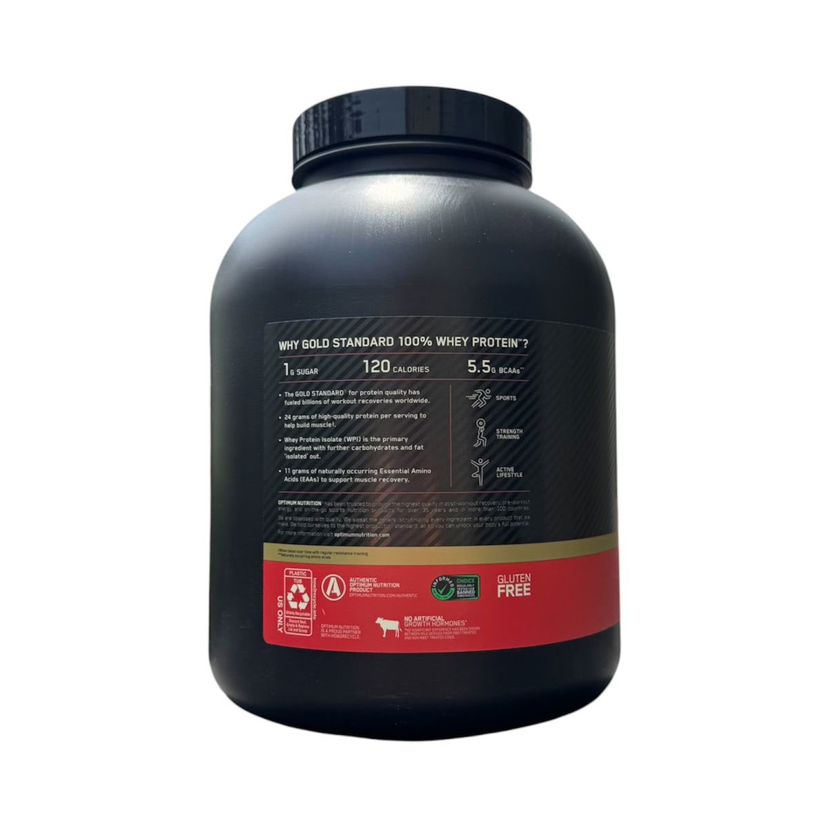 GOLD STANDARD WHEY - 5 LB (2.26 KG) - VAINILLA ICE CREAM - OPTIMUN NUTRITION