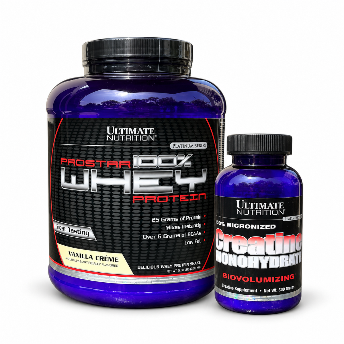 PROSTAR WHEY 5.28 LB VAINILLA ULTIMATE NUTRITION + CREATINA 300 G ULTIMATE NUTRITION