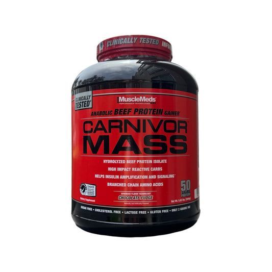 CARNIVOR MASS - 5.83 LB - CHOCOLATE FUDGE - MUSCLEMEDS