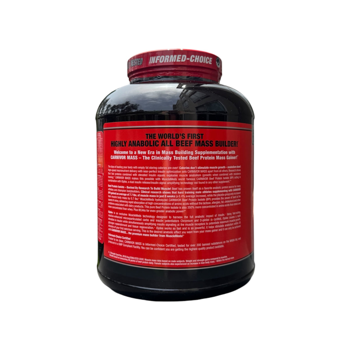 CARNIVOR MASS - 5.83 LB - CHOCOLATE FUDGE - MUSCLEMEDS