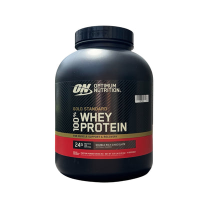 GOLD STANDARD WHEY - 5 LB (2.29 KG) - DOUBLE RICH CHOCOLATE - OPTIMUN NUTRITION