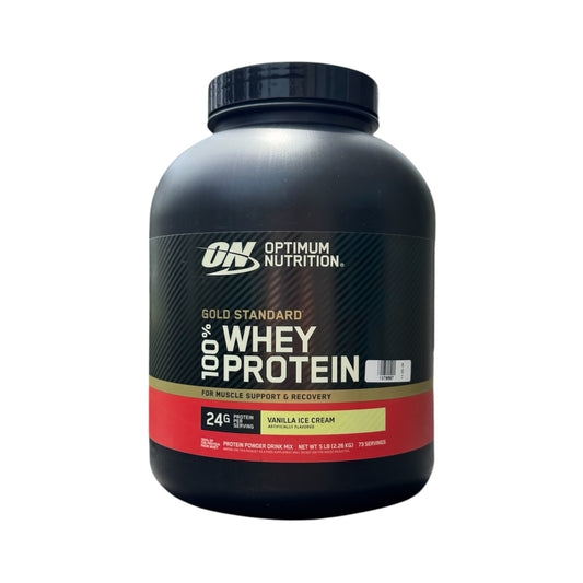 GOLD STANDARD WHEY - 5 LB (2.26 KG) - VAINILLA ICE CREAM - OPTIMUN NUTRITION