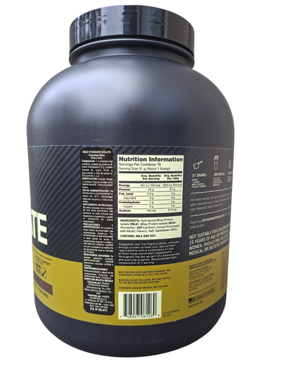 GOLD STANDARD 100% ISOLATE 5LB