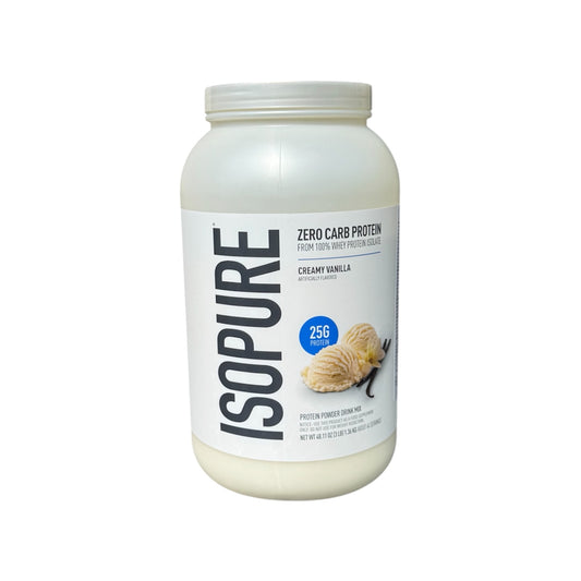 ISOPURE - ZERO CARB PROTEIN - 3LB (1.36 KG) - CREAMY VANILLA - ISOPURE