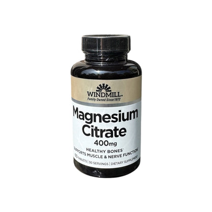 CITRATO DE MAGNESIO 400 MG - 60 TABLETAS - WINDMILL