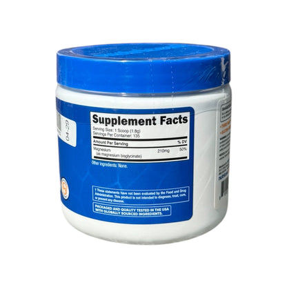 MAGNESIUM GLYCINATE - UNFLAVORED - 250 G - NUTRICOST