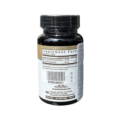 ZINC GLUCONATE 50 MG - 100 TABLETAS - WINDMILL